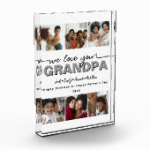 Custom Elegant We houden van je GRANDPA Fotocollag Fotoblokken (Links)