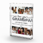 Custom Elegant We houden van je GRANDPA Fotocollag Fotoblokken (Rechts)