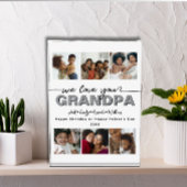 Custom Elegant We houden van je GRANDPA Fotocollag Fotoblokken