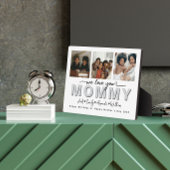 Custom Elegant We houden van je Mama Fotocollage Fotoplaat