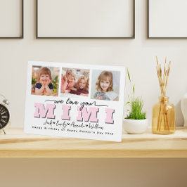 Custom Elegant We houden van je Mimi Fotocollage Fotoplaat