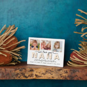 Custom Elegant We houden van je Nana Fotocollage Fotoplaat (Zijkant)