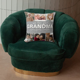 Custom Elegant We houden van je oma Fotocollage Kussen