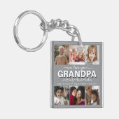 Custom Elegant We houden van je opa Fotocollage Sleutelhanger (Voorkant Links)