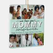 Custom Elegant we love you mom ornament (Rechts)