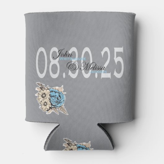 Custom Elegant Wedding Day Favoriet Blikjeskoeler (Voorkant)