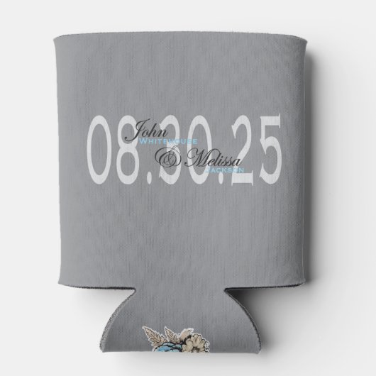 Custom Elegant Wedding Day Favoriet Blikjeskoeler (Achterkant)