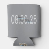 Custom Elegant Wedding Day Favoriet Blikjeskoeler (Achterkant)