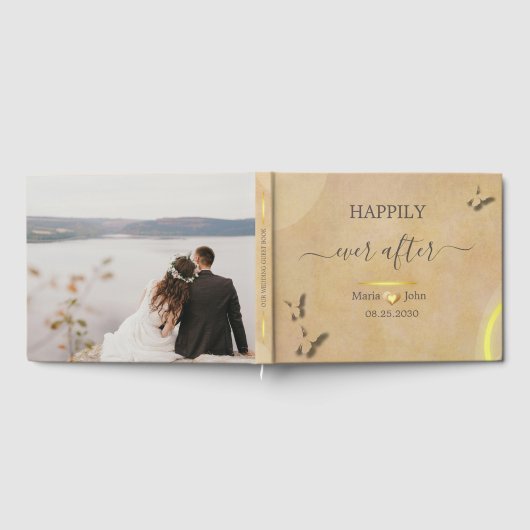 Custom Elegant Wedding Guest Book Gastenboek (Volledig)