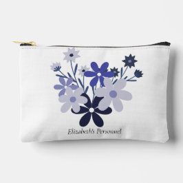 Custom elegante bloemenblauw violet paarse etui