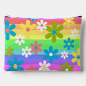 Custom Elegante regenboog bloemkleur turquoise bla Etui (Voorkant)