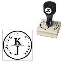 CUSTOM | ELEGANTE RONDE GRENS MONOGRAM BRUILOFT