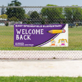 Custom Elementary Welcome Back to School Spandoek (Insitu)