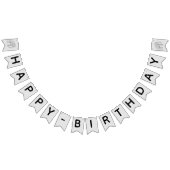 Custom Elephant "Happy Birthday" Banner (Alle)