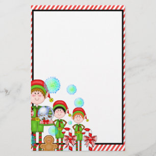 Custom Elf Holiday Briefpapier