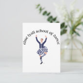 CUSTOM Elise Lyall School of Dance Briefkaart (Staand voorkant)