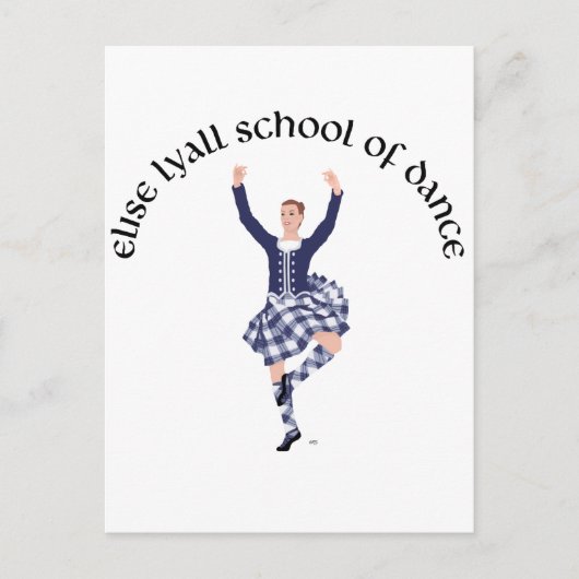 CUSTOM Elise Lyall School of Dance Briefkaart (Voorkant)