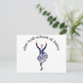 CUSTOM Elise Lyall School of Dance Briefkaart (Staand voorkant)