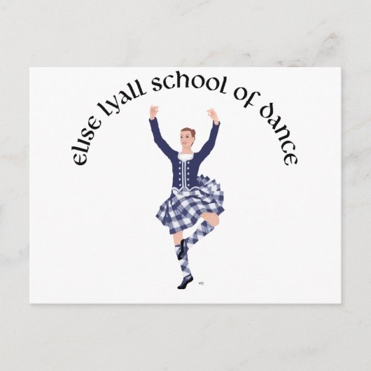 CUSTOM Elise Lyall School of Dance Briefkaart (Voorkant)