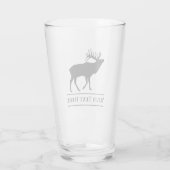 Custom Elk Hunting Beer Glass Tumblr Glas (Achterkant)