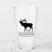 Custom Elk Hunting Beer Glass Tumblr Glas (Voorkant)
