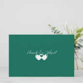 Custom Emerald Green Briefpapier (Staand voorkant)