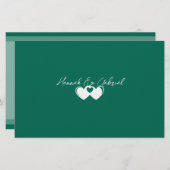 Custom Emerald Green Briefpapier (Voorkant / Achterkant)