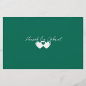 Custom Emerald Green Briefpapier (Voorkant)
