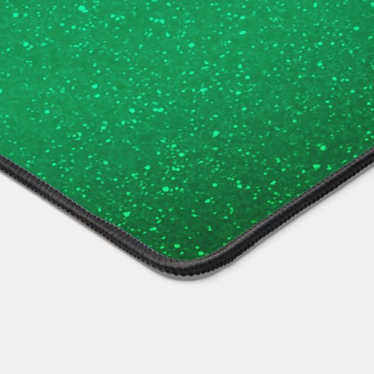 Custom Emerald Green Desk Mat - Slank & Modern (Hoek)