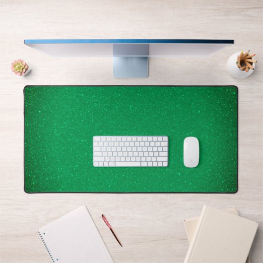 Custom Emerald Green Desk Mat - Slank & Modern (Kantoor 1)