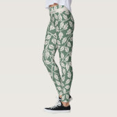 Custom Emerald Green Flower before wedding Leggings (Links)