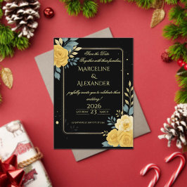 Custom Emerald & Ivory Botanical Invitation Acryl Uitnodigingen