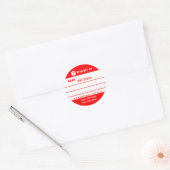  Custom Emergency Allergy Alert Stickers (Envelop)