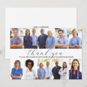 Custom Employee Appreciation 8 Photo Collage Bedankkaart (Voorkant / Achterkant)