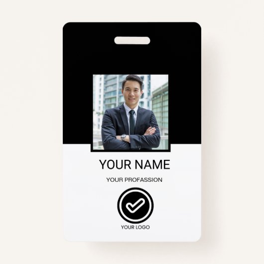 Custom Employee ID Badge (Voorkant)