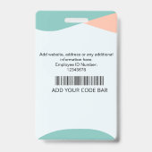 Custom Employee ID Badge (Achterkant)