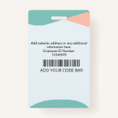 Custom Employee ID Badge (Achterkant)