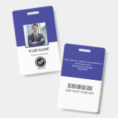 Custom Employee ID Badge (Voor- en achterkant)