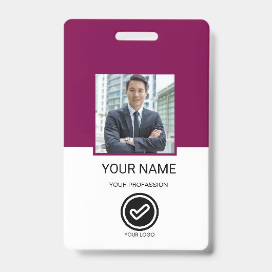 Custom Employee ID Badge (Voorzijde)