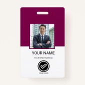Custom Employee ID Badge (Voorkant)