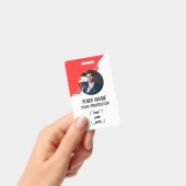 Custom Employee ID Badge with Photo (Handheld)