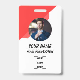 Custom Employee ID Badge with Photo