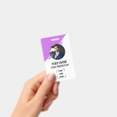 Custom Employee ID Badge with Photo (Handheld)