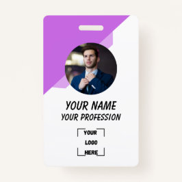 Custom Employee ID Badge with Photo
