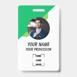 Custom Employee ID Badge with Photo