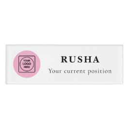 Custom Employee Logo Identity Tag nametags