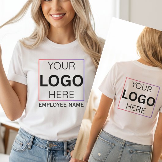 Custom Employee Name Logo| Personalized Staff  T-shirt