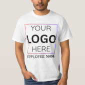 Custom Employee Name Logo| Personalized Staff  T-shirt (Voorkant)
