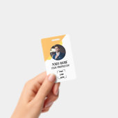 Custom Employee Photo, Bar Code, Logo, Name Badge (Handheld)