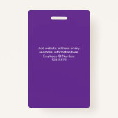 Custom Employee Photo Company Security Id Badges (Achterkant)